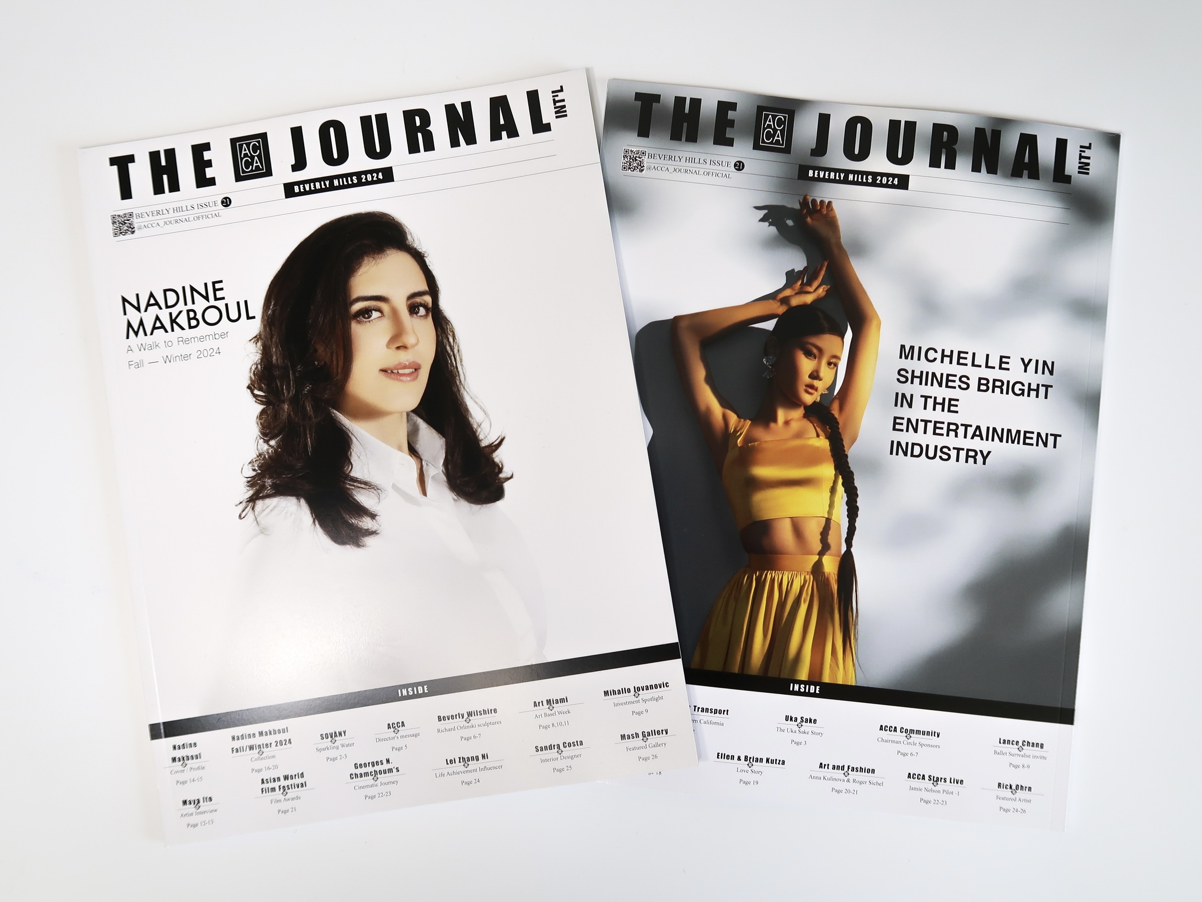 ACCA ART: THE JOURNAL MAGAZINE – DOUBLE FRONT COVER FEATURE